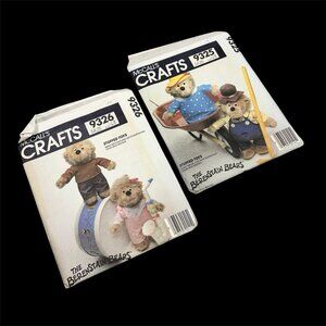 Berenstain Bears Vintage 80s Sewing Pattern McCalls Mama Papa Brother Some Uncut